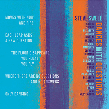 Album cover: Steve Swell 3 CD set. - Dances with Questions (2023)